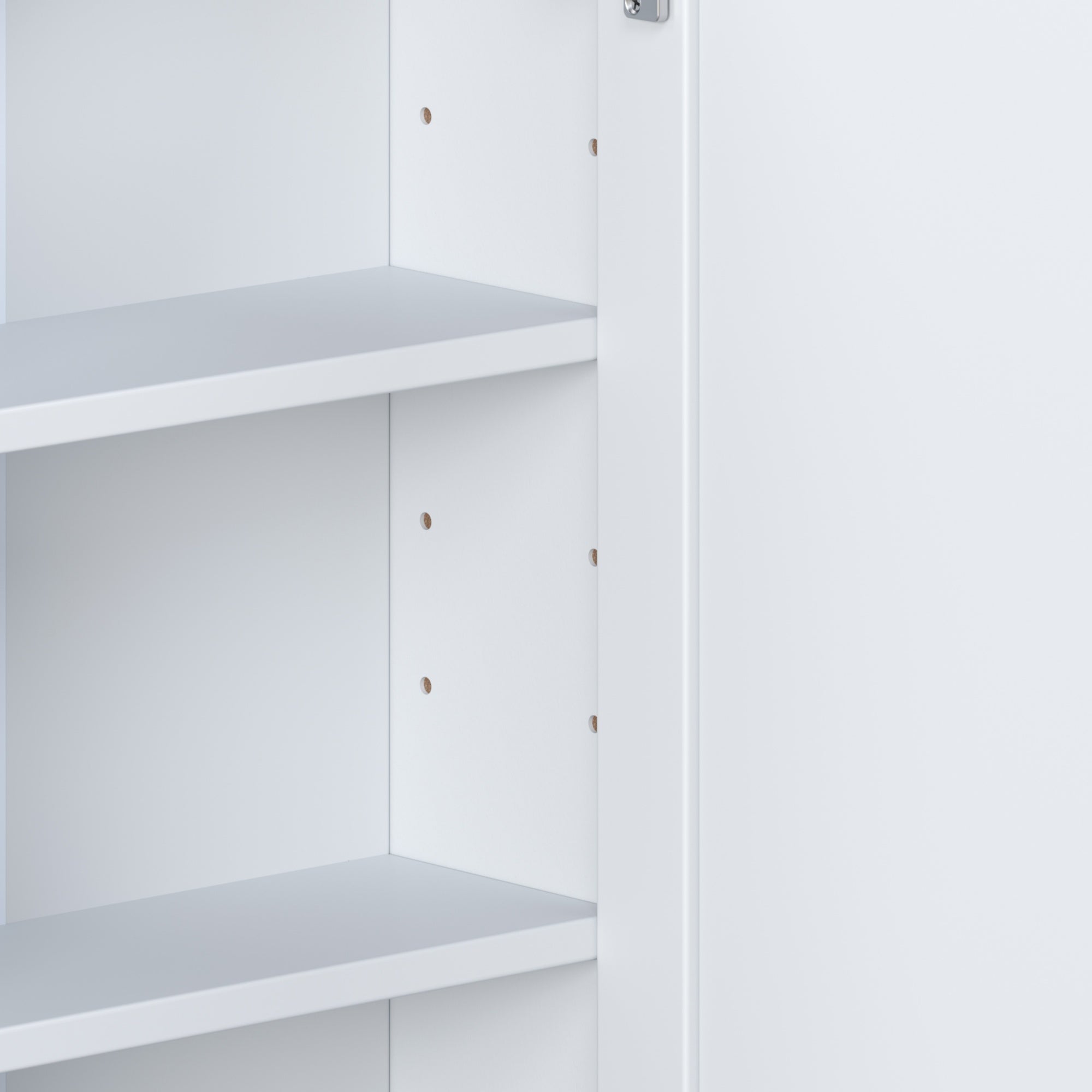 Bellemave® Bathroom Medicine Cabinet, Bathroom Mirror Cabinet Wall Mounted with 6 Adjustable Wood Shelves & Doors, Wall Cabinet with Mirror - Bellemave