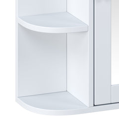 Bellemave® Bathroom Medicine Cabinet, Bathroom Mirror Cabinet Wall Mounted with 6 Adjustable Wood Shelves & Doors, Wall Cabinet with Mirror - Bellemave
