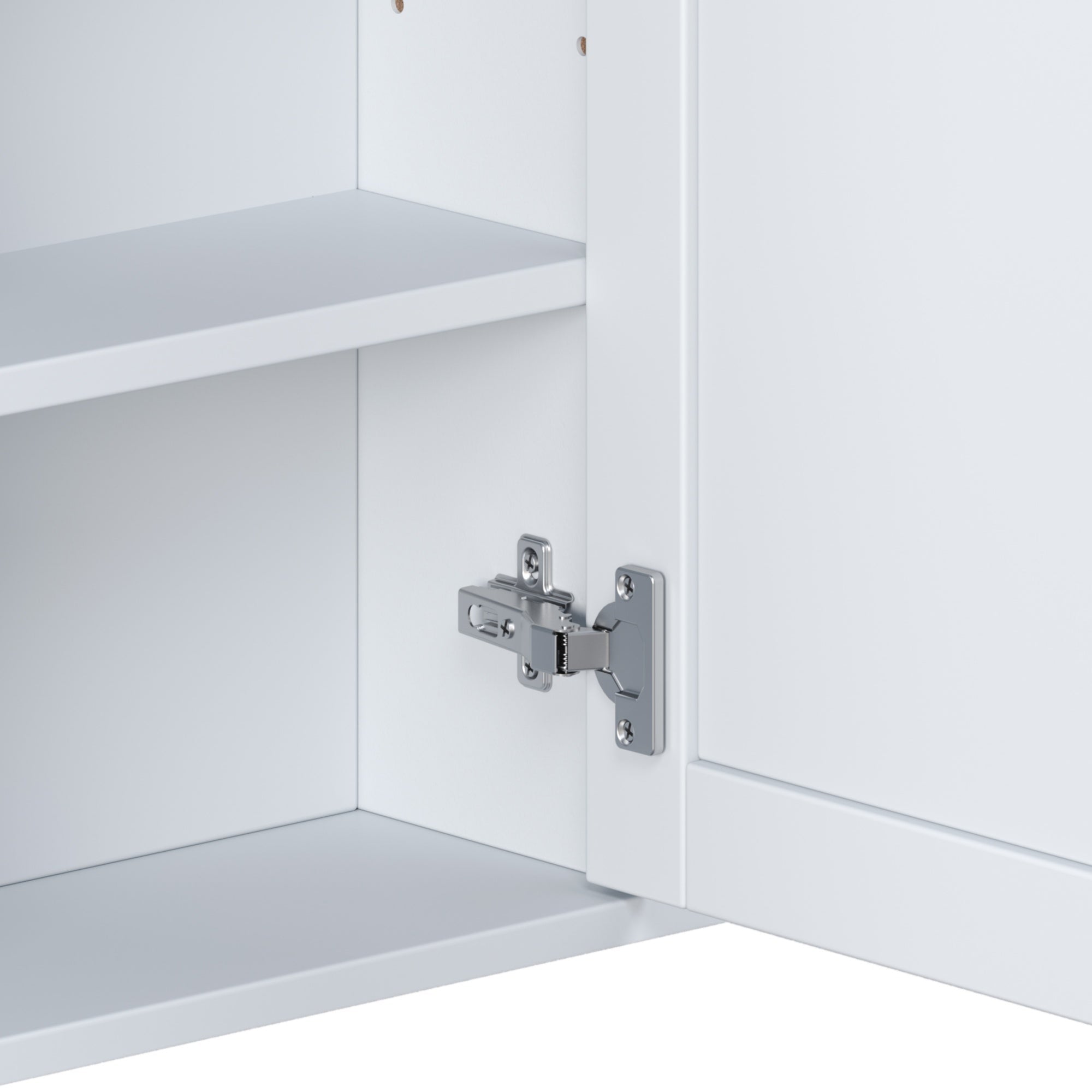 Bellemave® Bathroom Medicine Cabinet, Bathroom Mirror Cabinet Wall Mounted with 6 Adjustable Wood Shelves & Doors, Wall Cabinet with Mirror - Bellemave