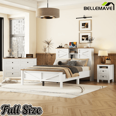 Bellemave® Bedroom Furniture Set, 3 Piece Set - Bellemave