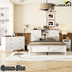 Bellemave® Bedroom Furniture Set, 3 Piece Set - Bellemave