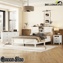 Bellemave® Bedroom Furniture Set, 3 Piece Set - Bellemave
