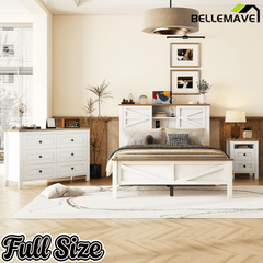 Bellemave® Bedroom Furniture Set, 3 Piece Set - Bellemave