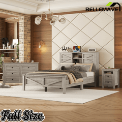 Bellemave® Bedroom Furniture Set, 3 Piece Set - Bellemave