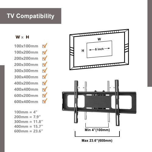 Bellemave® Black Multi - Function Angle And Height Adjustable Tempered Glass TV Stand - Bellemave