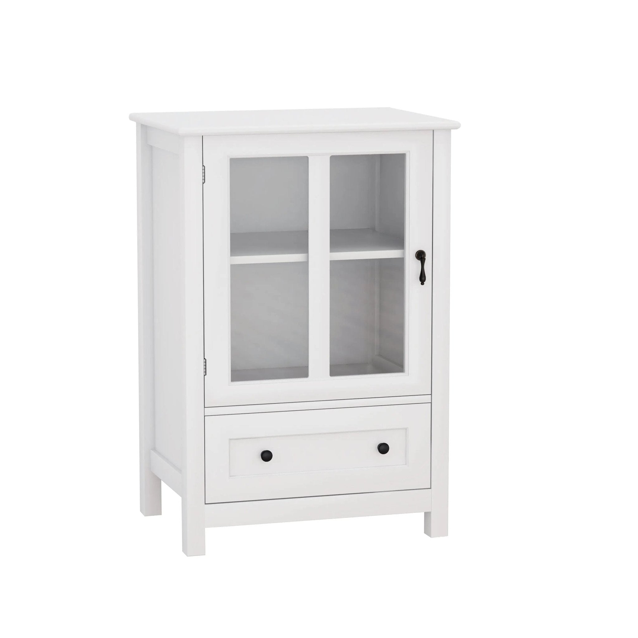 Bellemave® Buffet Storage Cabinet with Single Glass Doors and Unique Bell Handle - Bellemave