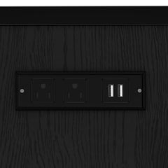 Bellemave® Bunk Bed Frame with Twin Size Loft Beds, Heavy Duty Triple Bunk Bed with L - Shaped Desk, Slide & Charging Station(USB Ports & Outlets) - Bellemave