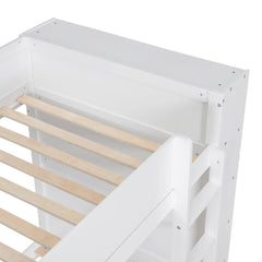 Bellemave® Bunk Bed with 2 Drawers and Multi - layer Cabinet - Bellemave