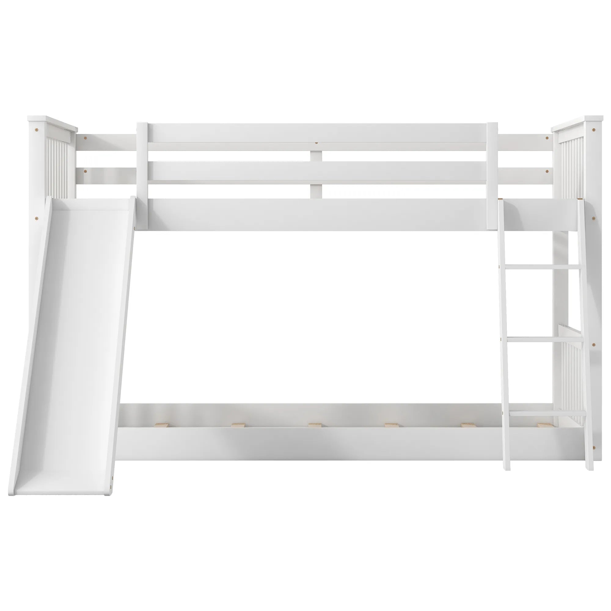 Bellemave® Bunk Bed with Convertible Slide and Ladder - Bellemave