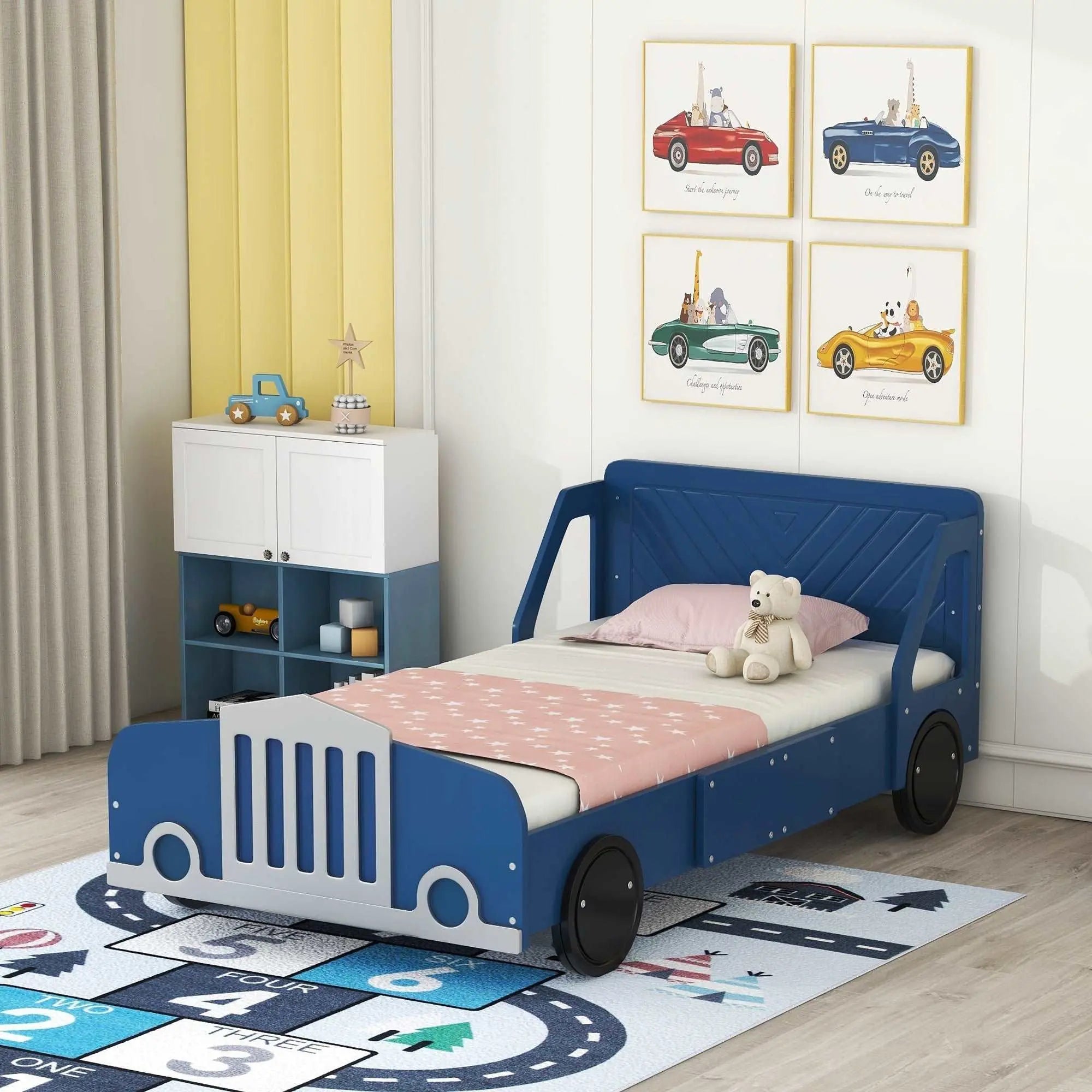 Bellemave® Car - Shaped Platform Bed with Wheels - Bellemave