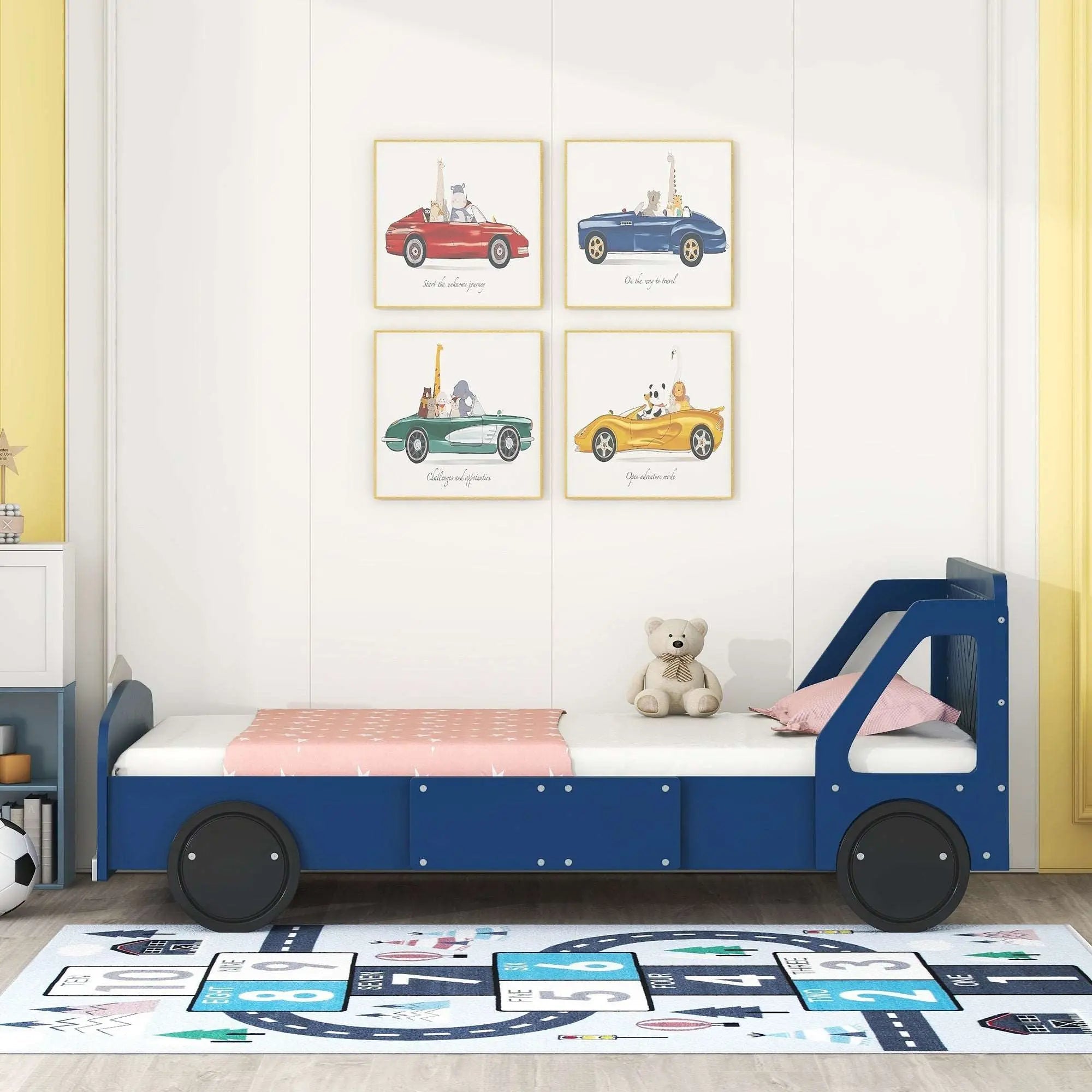 Bellemave® Car - Shaped Platform Bed with Wheels - Bellemave