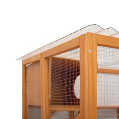 Bellemave® Cat Houses for Outdoor Cats,Natural Wood Playground,Natural Cat Shelf with Litter Box - Bellemave