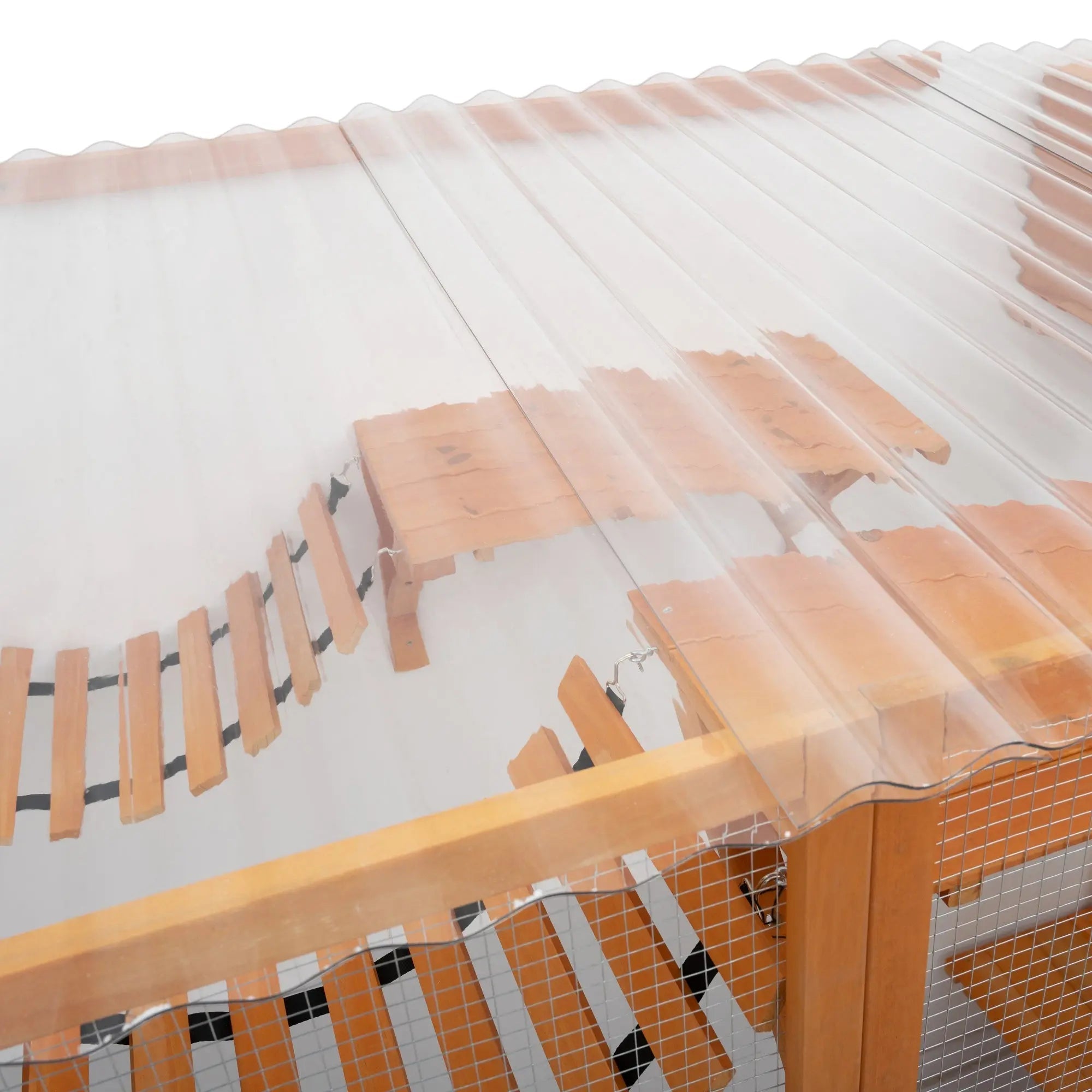 Bellemave® Cat Houses for Outdoor Cats,Natural Wood Playground,Natural Cat Shelf with Litter Box - Bellemave