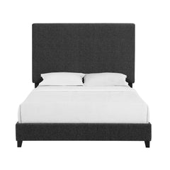 Bellemave® Charcoal Upholstered Platform Bed,Box Spring Required - Bellemave