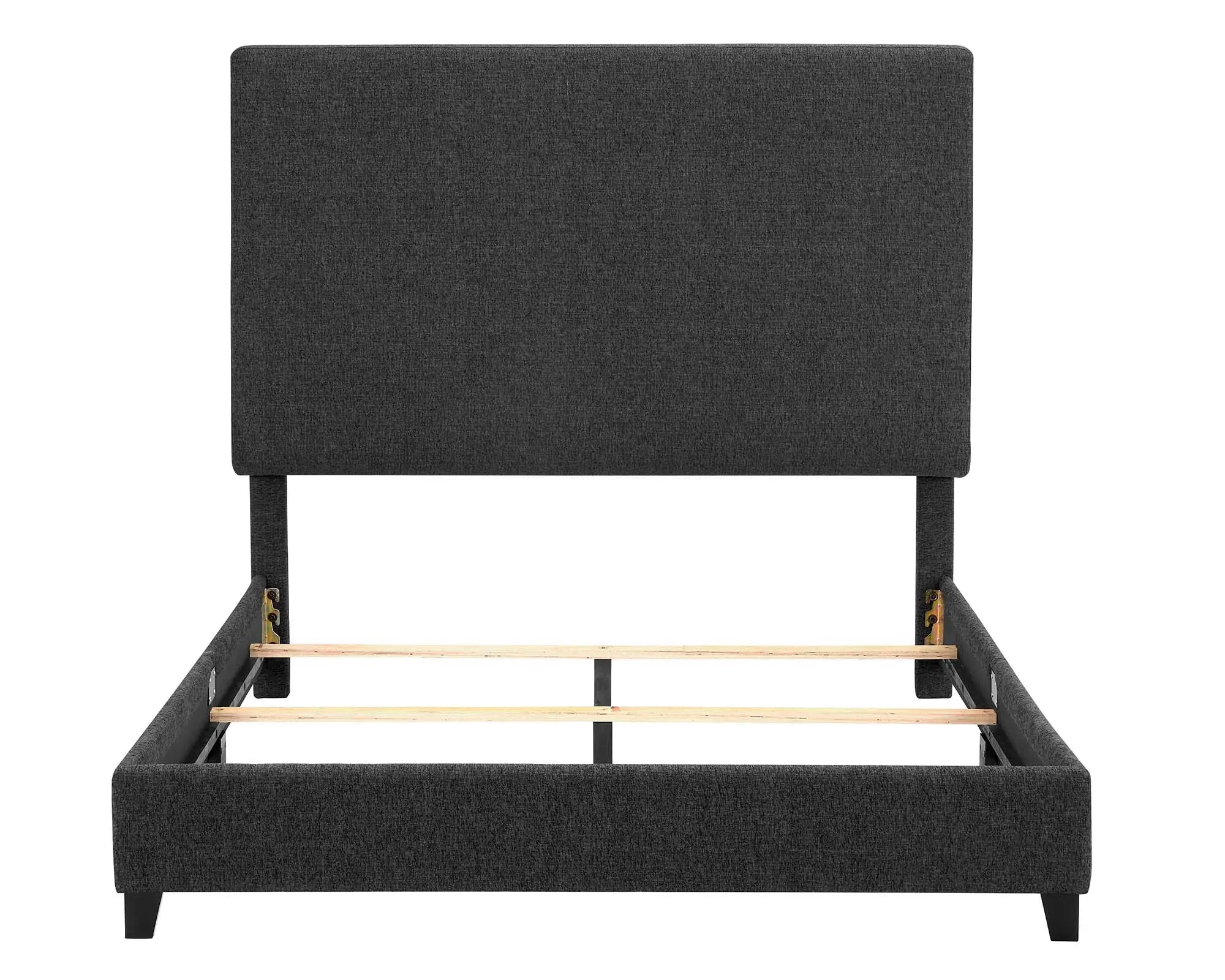 Bellemave® Charcoal Upholstered Platform Bed,Box Spring Required - Bellemave
