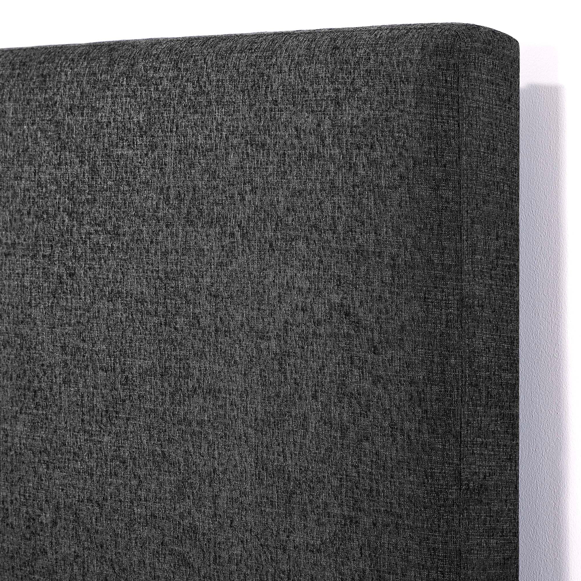 Bellemave® Charcoal Upholstered Platform Bed,Box Spring Required - Bellemave