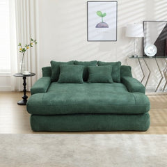 Bellemave® Chenille 2 - Seater Lazy Sofa With 5 back Pillows - Bellemave