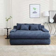 Bellemave® Chenille 2 - Seater Lazy Sofa With 5 back Pillows - Bellemave