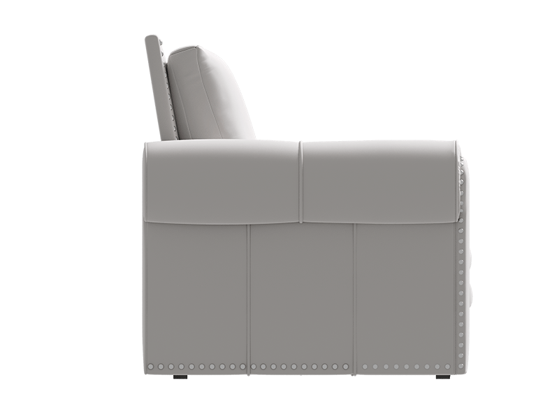 Bellemave® Chesterfield Sofa,93.7" King Pull Out Sofa Bed with Nailhead Trim & Rolled Arm - Bellemave