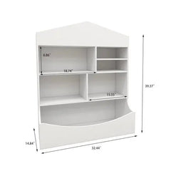 Bellemave® Children's Multi - Functional 7 Shelf Bookcase - Bellemave