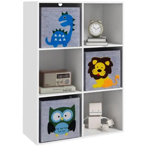 Bellemave® Children's Toy Organizer, Toy Storage with 3 Storage Bins and Cute Animal Design - Bellemave