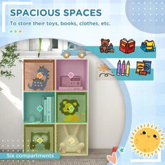 Bellemave® Children's Toy Organizer, Toy Storage with 3 Storage Bins and Cute Animal Design - Bellemave