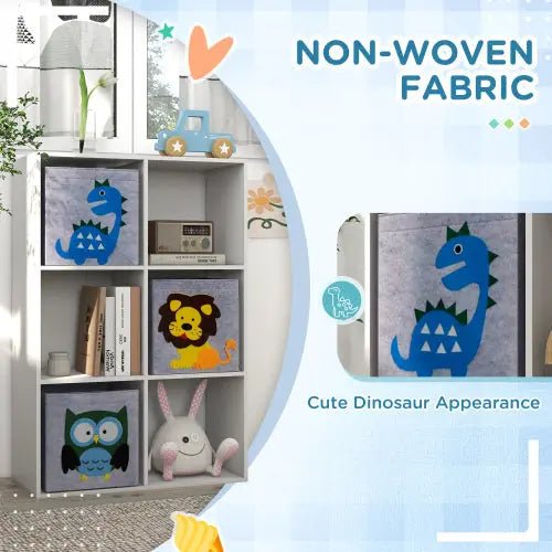 Bellemave® Children's Toy Organizer, Toy Storage with 3 Storage Bins and Cute Animal Design - Bellemave