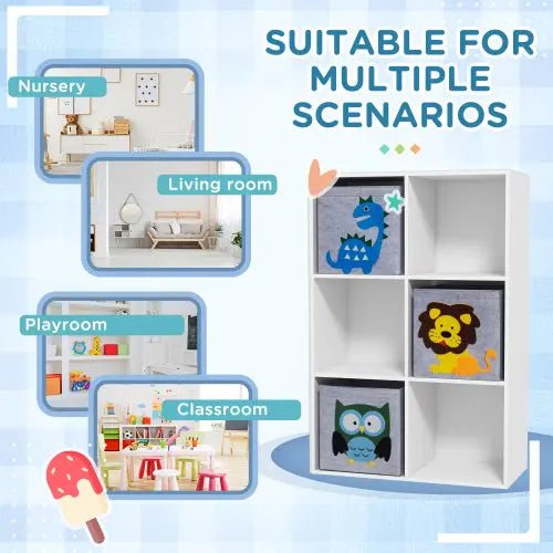 Bellemave® Children's Toy Organizer, Toy Storage with 3 Storage Bins and Cute Animal Design - Bellemave