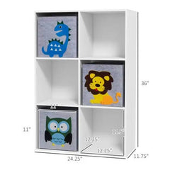 Bellemave® Children's Toy Organizer, Toy Storage with 3 Storage Bins and Cute Animal Design - Bellemave
