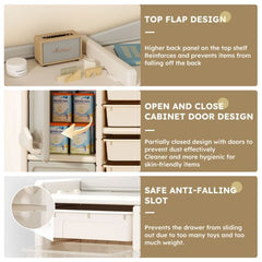 Bellemave® Children's Toy Storage Cabinets - Bellemave