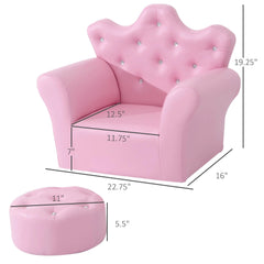 Bellemave® Children's Upholstered Sofa with Footstool - Bellemave