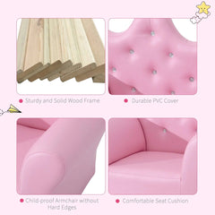 Bellemave® Children's Upholstered Sofa with Footstool - Bellemave