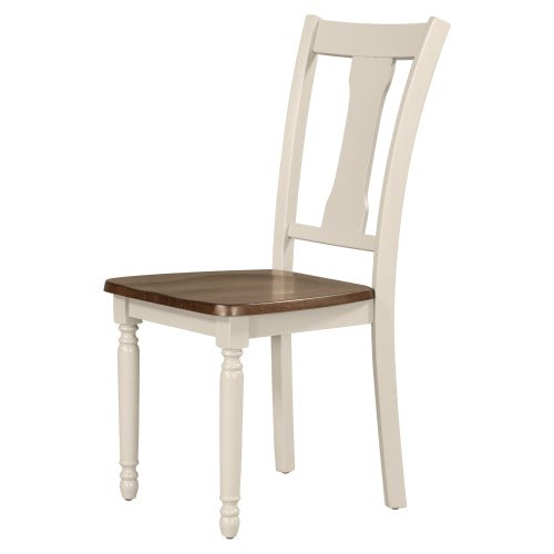 Bellemave® Classic 6 - Piece Dining Set, Wooden Table and 4 Chairs with Bench - Bellemave
