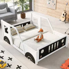Bellemave® Classic Car - Shaped Platform Bed with Wheels - Bellemave
