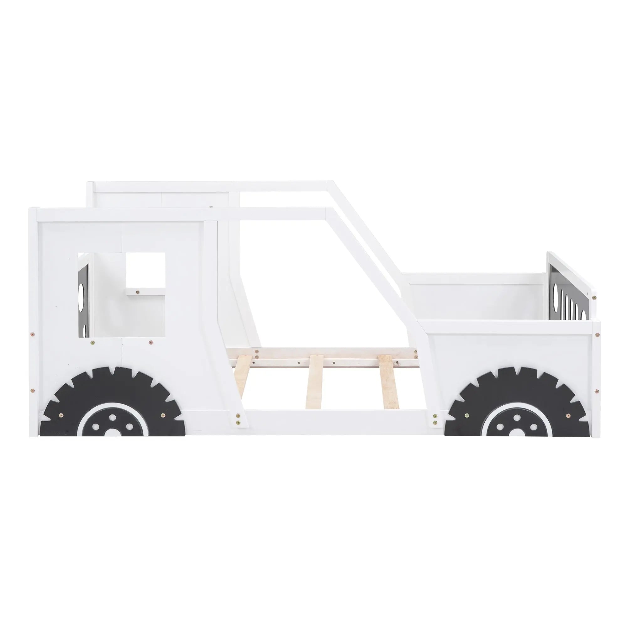 Bellemave® Classic Car - Shaped Platform Bed with Wheels - Bellemave
