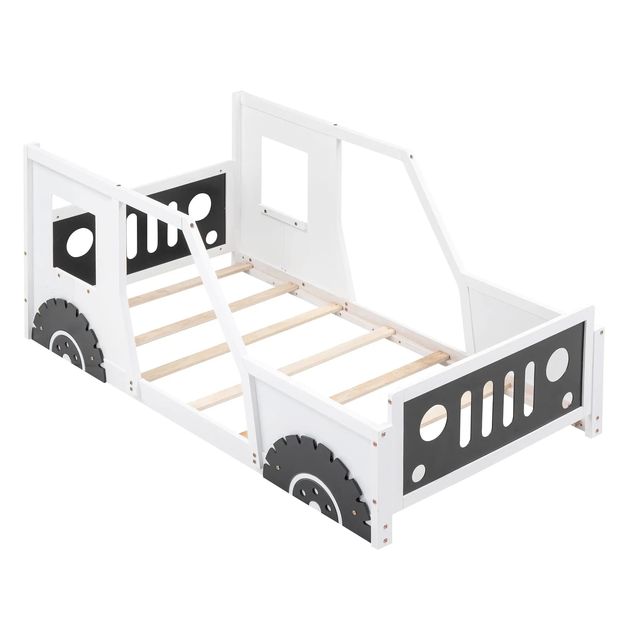 Bellemave® Classic Car - Shaped Platform Bed with Wheels - Bellemave