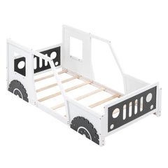 Bellemave® Classic Car - Shaped Platform Bed with Wheels - Bellemave