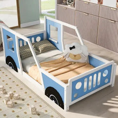 Bellemave® Classic Car - Shaped Platform Bed with Wheels - Bellemave