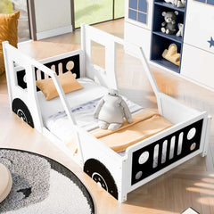 Bellemave® Classic Car - Shaped Platform Bed with Wheels - Bellemave