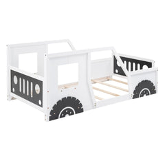 Bellemave® Classic Car - Shaped Platform Bed with Wheels - Bellemave