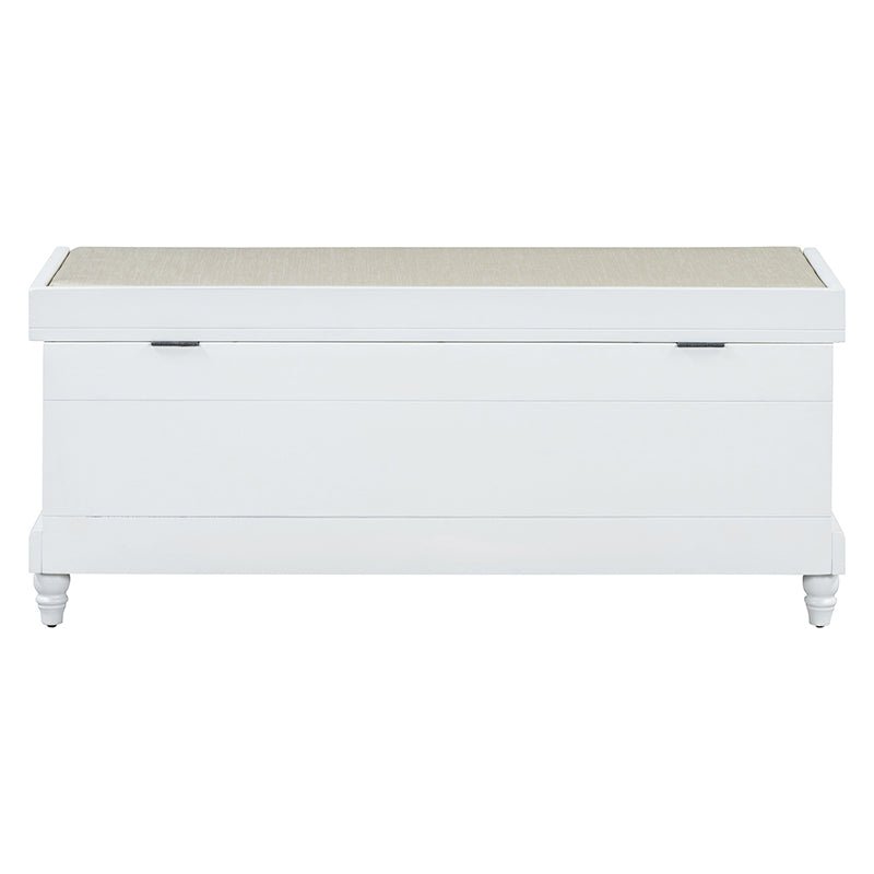 Bellemave® Classic Storage Bench with Cushioned Seat and Three Drawers - Bellemave