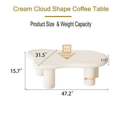 Bellemave® Cloud Shaped Coffee Table - Bellemave