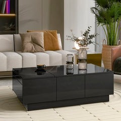 Bellemave® Coffee Table with 2 large Hidden Storage Compartment and 2 Drawers - Bellemave
