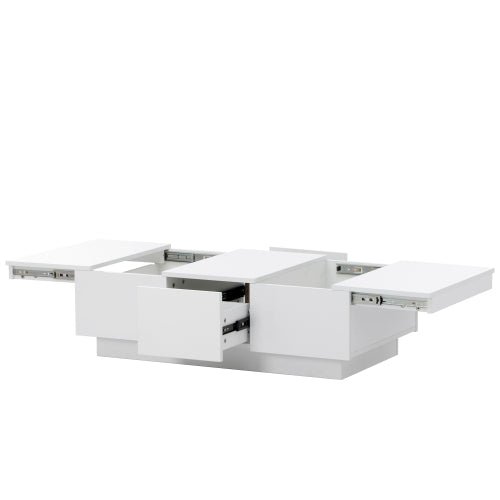 Bellemave® Coffee Table with 2 large Hidden Storage Compartment and 2 Drawers - Bellemave