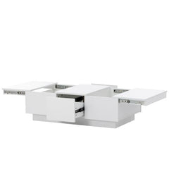 Bellemave® Coffee Table with 2 large Hidden Storage Compartment and 2 Drawers - Bellemave
