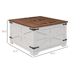 Bellemave® Coffee Table with Flip Top Hidden Storage - Bellemave