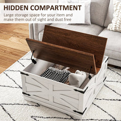 Bellemave® Coffee Table with Flip Top Hidden Storage - Bellemave