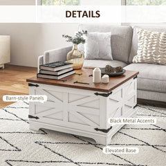 Bellemave® Coffee Table with Flip Top Hidden Storage - Bellemave