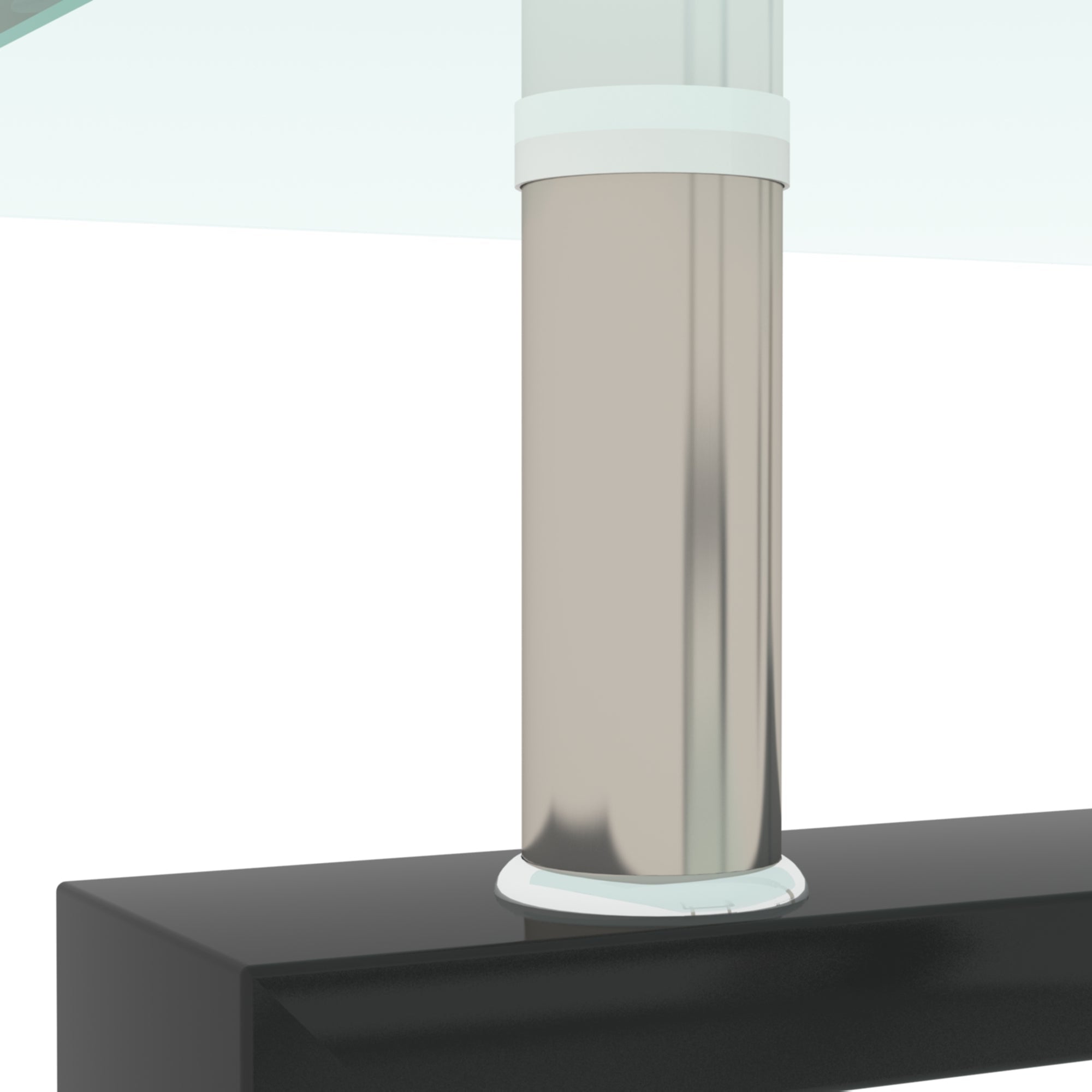 Bellemave® Coffee Tables for Living Room,Modern Side Center Tables for Living Room,Living Room Furniture,Black,Clear - Bellemave