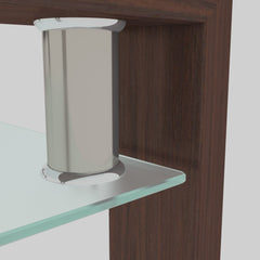 Bellemave® Coffee Tables for Living Room,Modern Side Center Tables for Living Room,Living Room Furniture,Black,Clear - Bellemave